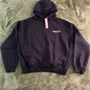 Essentials Men's Black Crewneck Sweatshirt